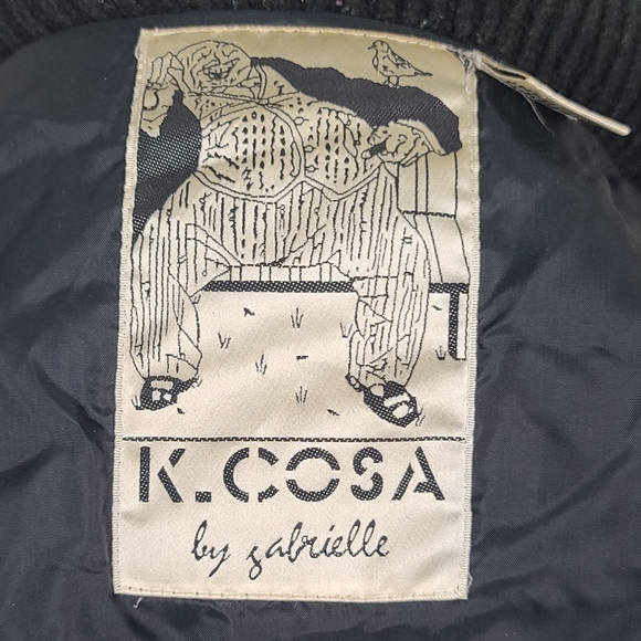 Vintage K. Cosa by Gabrielle Leather Bomber Jacket - Picture 12 of 13